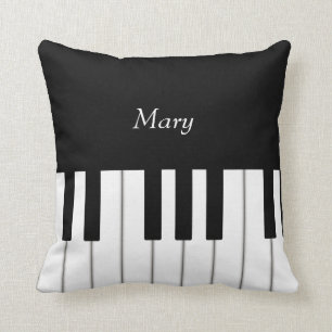Classic Piano Keyboard Personalised Music Cushion