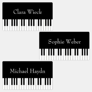 Classic Piano Keyboard Personalised Musician Name