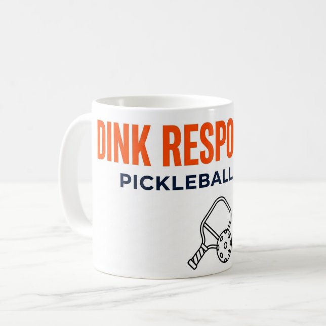 Classic Pickleball Mug - Dink Responsibly Club (Front Left)