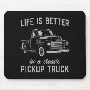 Classic Pickup Truck Guy Vintage Mouse Mat