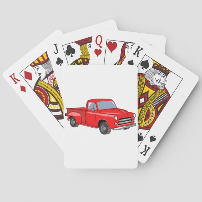 Classic Pickup Truck Playing Cards (Back)