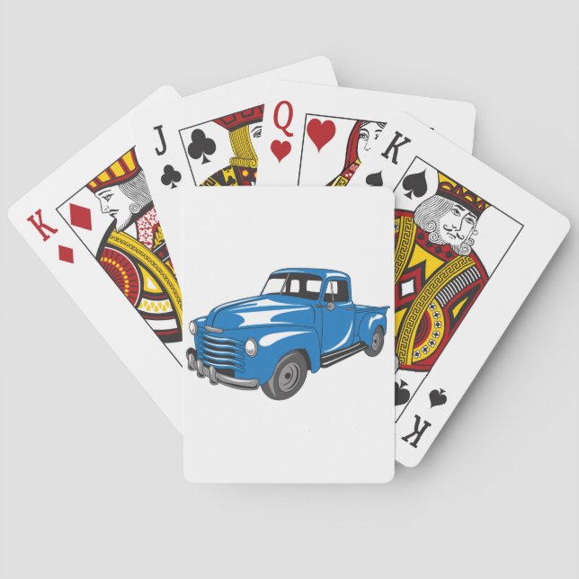Classic Pickup Truck Playing Cards (Back)