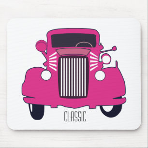 Classic Pink Car Mousepad