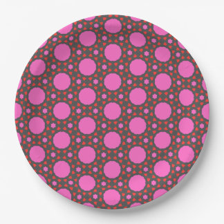 classic pink design Valentine's day  Paper Plate