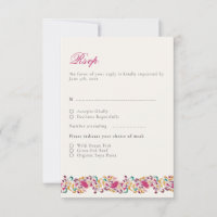 Classic Pink Green Yellow Floral Swan Bird Wedding