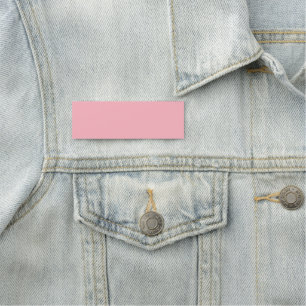 Classic Pink Name Tag - Minimalist Design