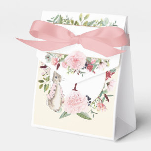 Classic Pink Peter Rabbit Floral Birthday Favour Box