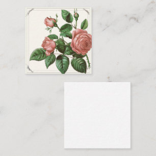 Classic Pink Rose Bouquet Card