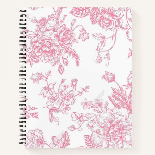 Classic Pink spiral notebook (Front)