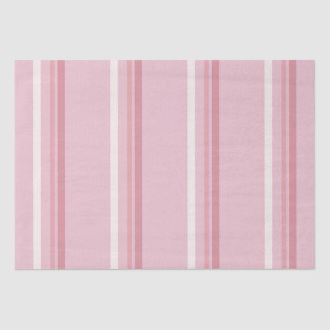 Classic Pink Stripe  Tissue Paper (Front)
