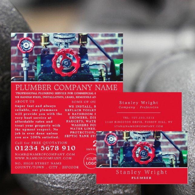 Classic Pipes, Plumber, Plumbing Advertising Flyer (Creator Uploaded)