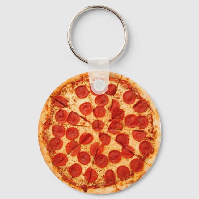 classic pizza fan key ring (Front)