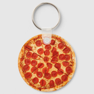 classic pizza lover key ring