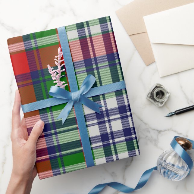 Classic Plaid Christmas Gift Wrap – Cozy Holiday  (Gifting)