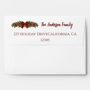 Classic Plaid Christmas Tartan Elegance Envelope