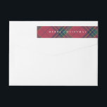 Classic Plaid Christmas Wrap Around Address Label<br><div class="desc">Embrace timeless holiday style with our classic Christmas collection featuring a traditional red and green plaid design. Perfect for spreading festive cheer,  these designs evoke warmth and nostalgia,  making them ideal for cards,  invitations,  and seasonal décor. Personalise each item to add a cosy,  classic touch to your holiday celebrations.</div>