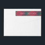 Classic Plaid Christmas Wrap Around Address Label<br><div class="desc">Embrace timeless holiday style with our classic Christmas collection featuring a traditional red and green plaid design. Perfect for spreading festive cheer,  these designs evoke warmth and nostalgia,  making them ideal for cards,  invitations,  and seasonal décor. Personalise each item to add a cosy,  classic touch to your holiday celebrations.</div>