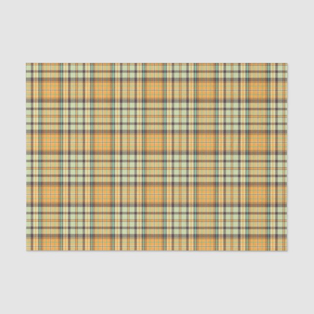 Classic plaid design tissue paper (Front)