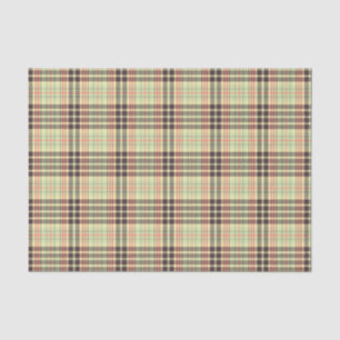 Classic plaid design tissue paper