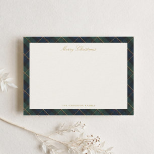 Classic Plaid Family Christmas Card