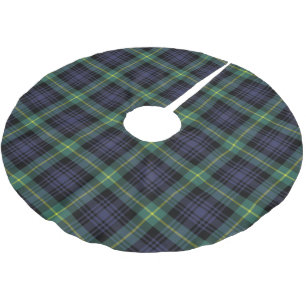Classic Plaid Family Christmas Tartan Brushed Polyester Tree Skirt