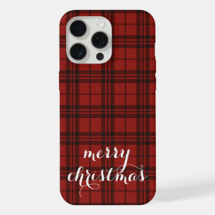 Classic Plaid Merry Christmas Festive - iPhone 15 Pro Max Case