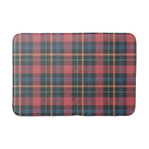 Classic Plaid Pattern Bath Mat