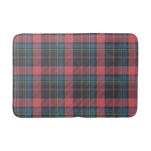 Classic Plaid Pattern Bath Mat