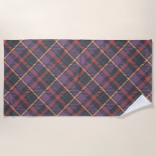Classic Plaid Pattern Beach Towel