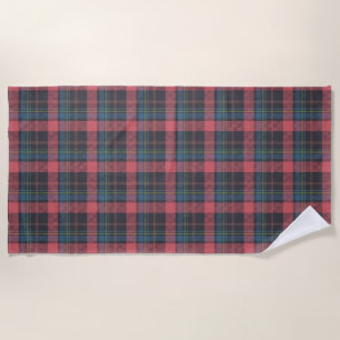 Classic Plaid Pattern Beach Towel