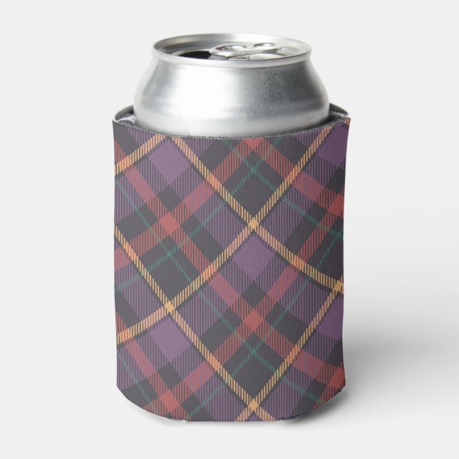 Classic Plaid Pattern Can Cooler (Can Front)