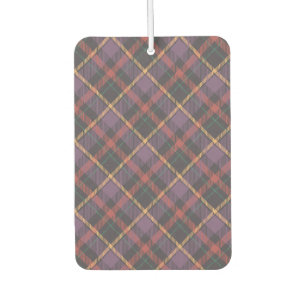 Classic Plaid Pattern Car Air Freshener