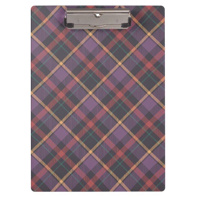 Classic Plaid Pattern Clipboard (Front)