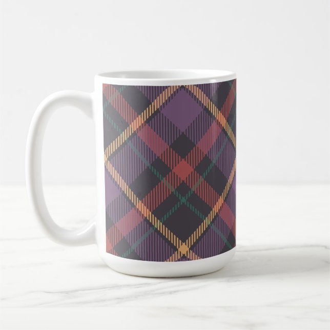 Classic Plaid Pattern Coffee Mug (Left)