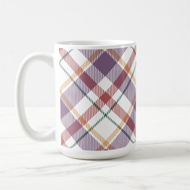 Classic Plaid Pattern Coffee Mug (Left)