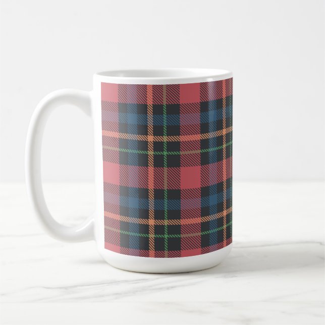 Classic Plaid Pattern Coffee Mug (Left)