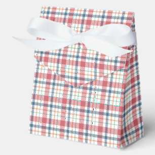 Classic Plaid Pattern Favour Box
