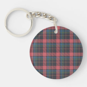 Classic Plaid Pattern Key Ring