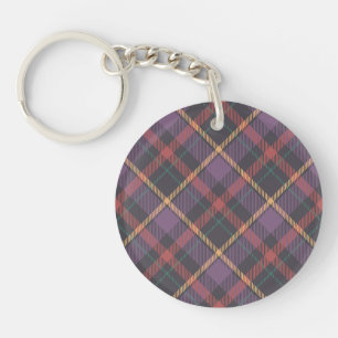 Classic Plaid Pattern Key Ring