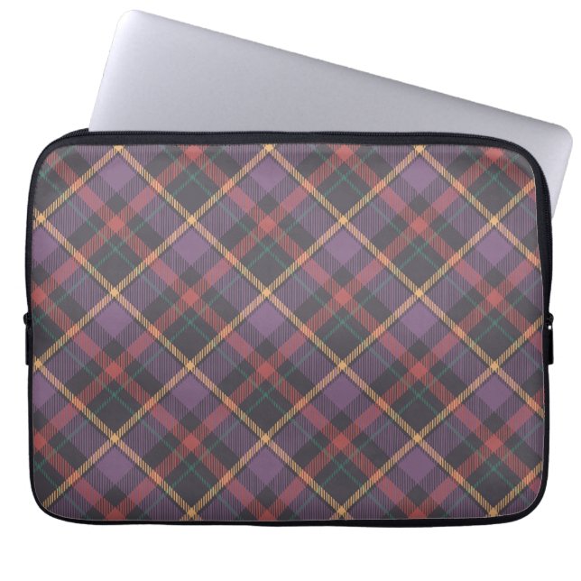 Classic Plaid Pattern Laptop Sleeve (Front)