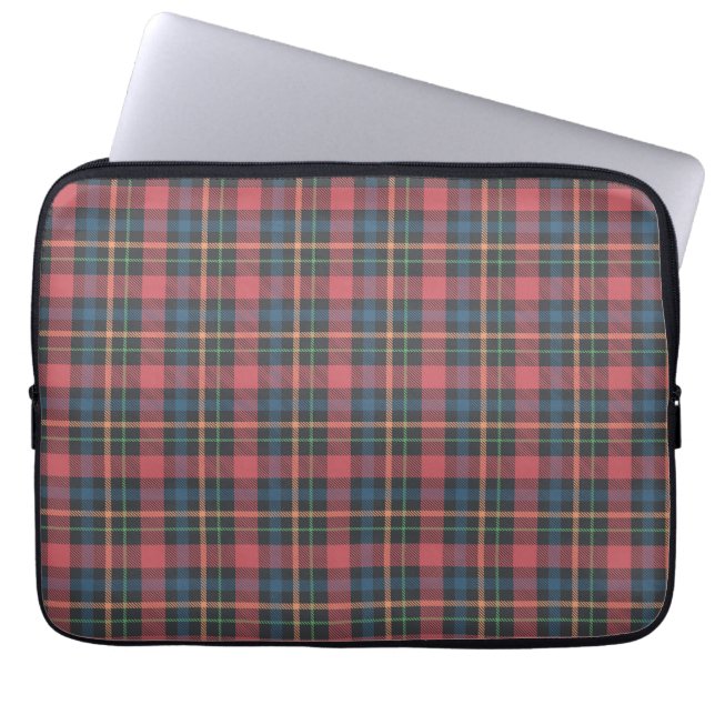Classic Plaid Pattern Laptop Sleeve (Front)
