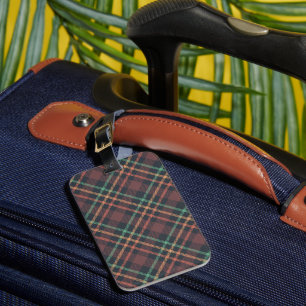 Classic Plaid Pattern Luggage Tag