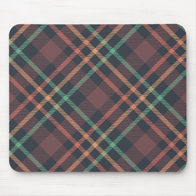 Classic Plaid Pattern Mouse Mat (Front)