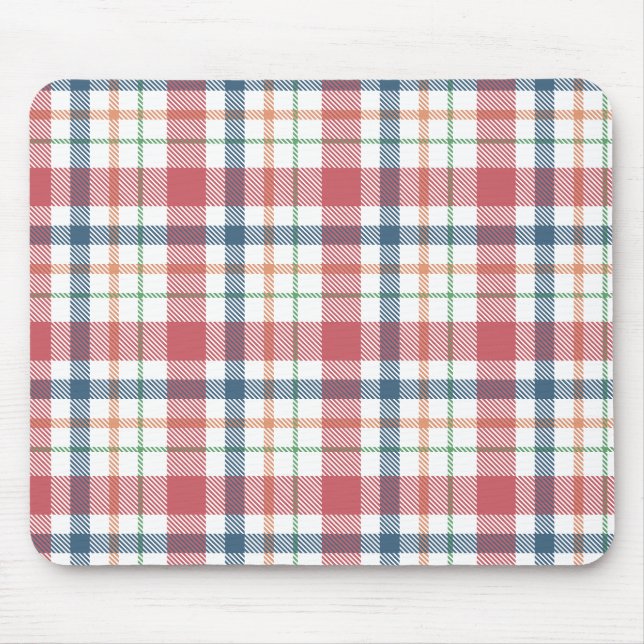 Classic Plaid Pattern Mouse Mat (Front)