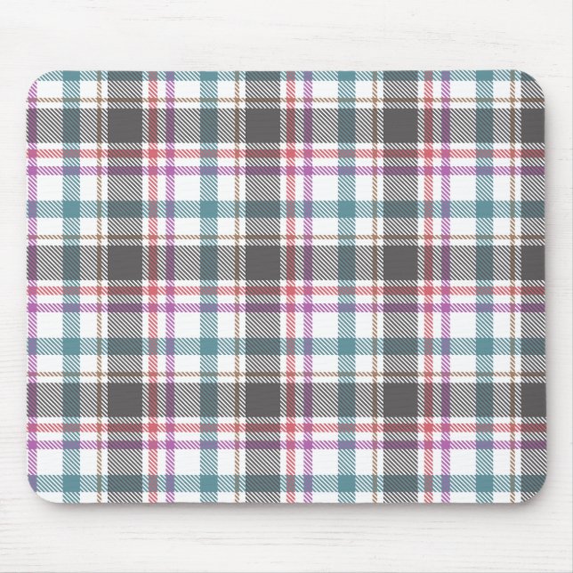 Classic Plaid Pattern Mouse Mat (Front)