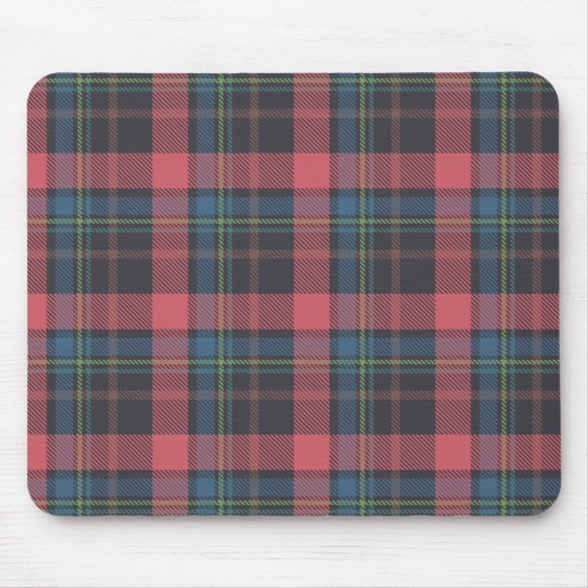 Classic Plaid Pattern Mouse Mat (Front)