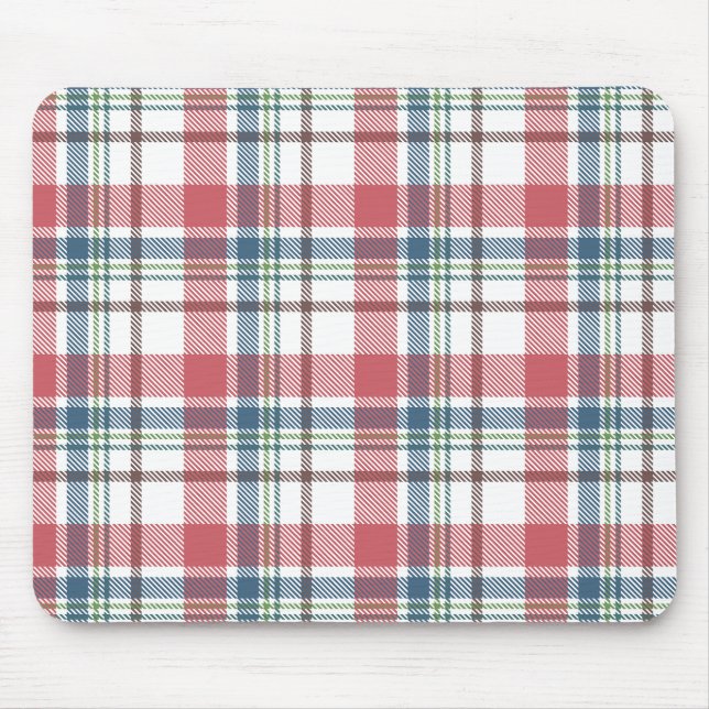Classic Plaid Pattern Mouse Mat (Front)