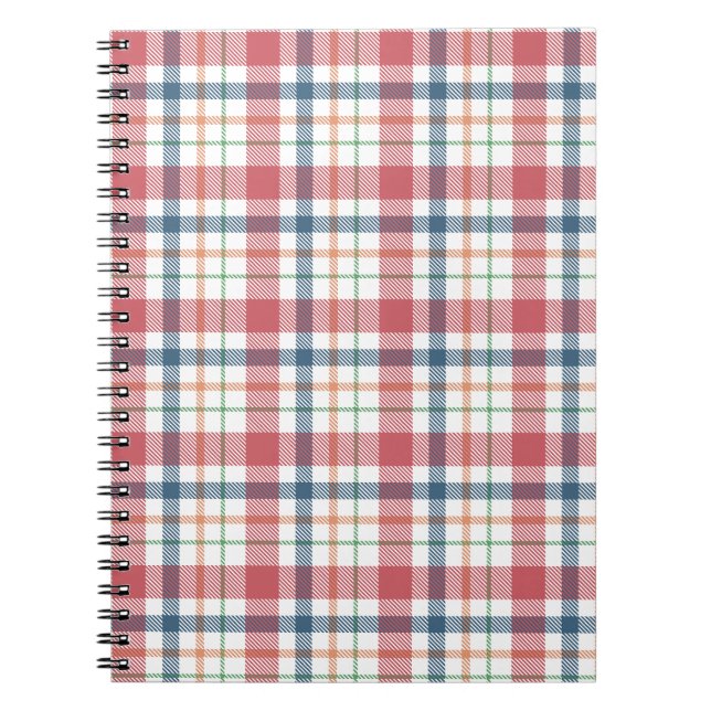 Classic Plaid Pattern Notebook (Front)