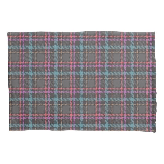 Classic Plaid Pattern Pillowcase (Front-Left)