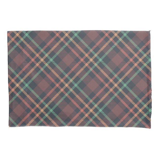Classic Plaid Pattern Pillowcase (Front-Left)
